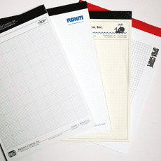 imprinted letter pads